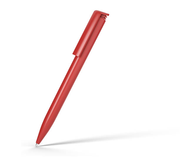 istock red ballpoint pen isolated on white background 1345112818