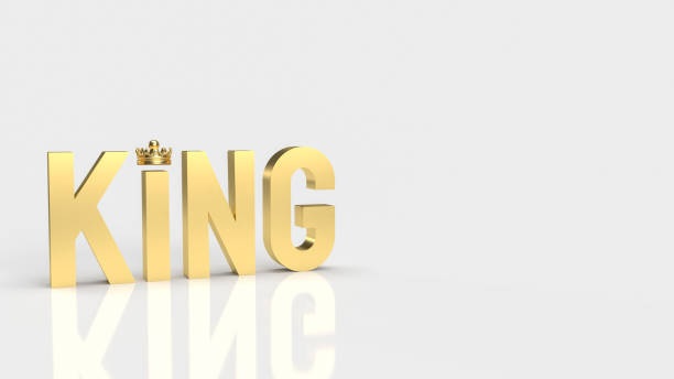 istock gold king word on white background for business concept 3d rendering 1345112925
