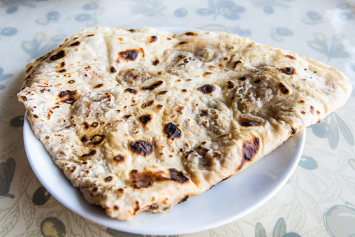 Traditional savory Turkish flatbread Gozleme.