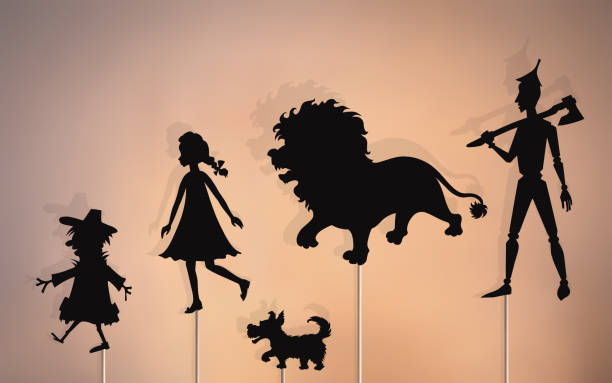 illustrations, cliparts, dessins animés et icônes de marionnettes d’ombre de conte de fées - dorothy