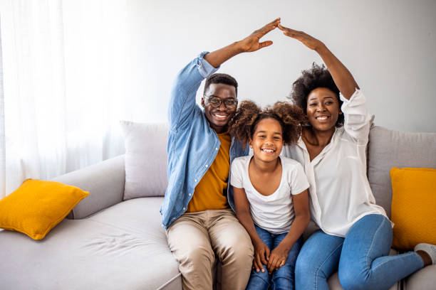 istock Concept housing young family. 1345123197