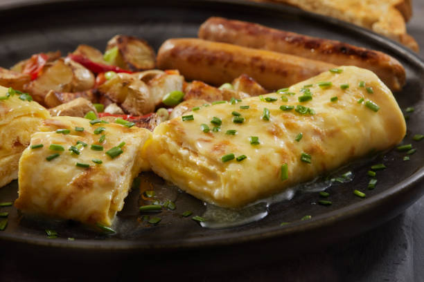 istock Cheesy Classic French Omelette 1345133599