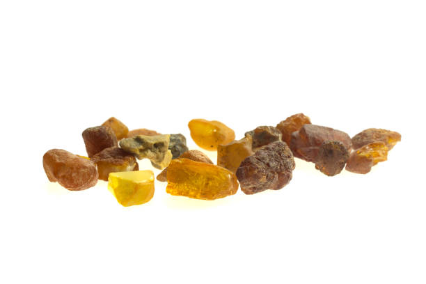 istock golden amber on a white isolated background 1345135605