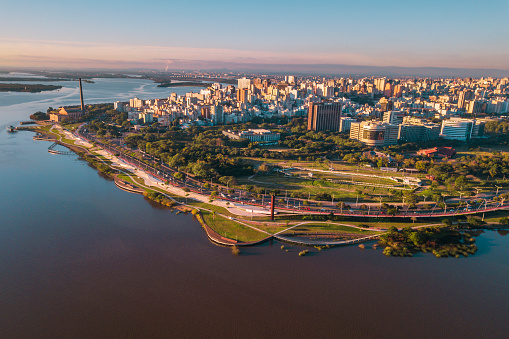 downtown Porto Alegre city