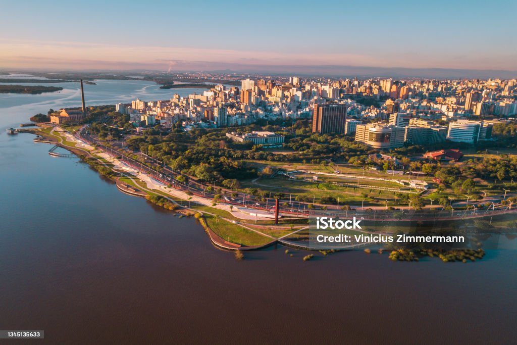Porto Alegre City downtown Porto Alegre city Porto Alegre Stock Photo