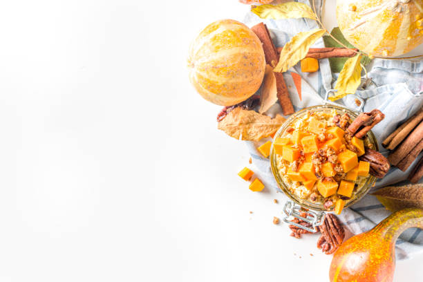 Autumn pumpkin pecan oatmeal