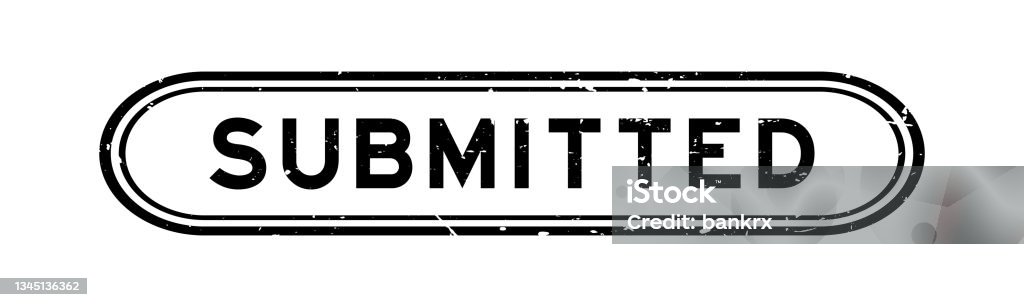 Submitted Text Grunge Black Submitted Word Rubber Seal Stamp On White Background Stock ...