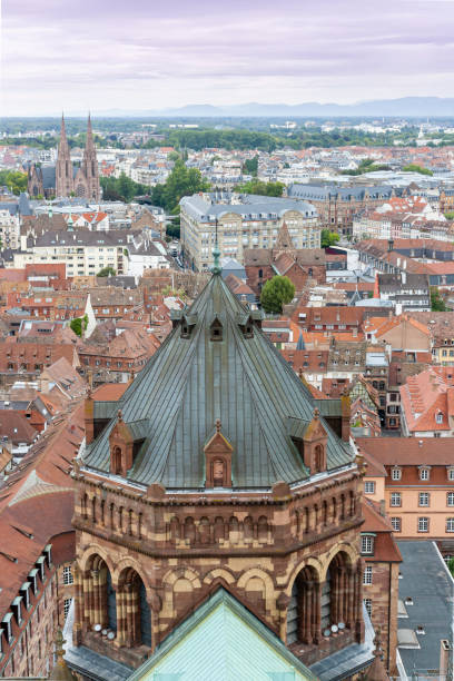 istock Top view of Strasbourg city 1345157337