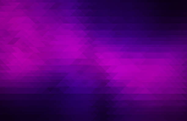 abstract tiangle pattern background in gradient black, blue, purple, violet, pink color. abstract retro pattern of geometric shapes. colorful gradient mosaic backdrop.  rumpled triangular background.