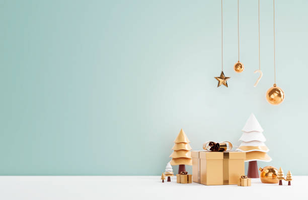 istock 3D Rendering.Christmas and New Year concept 1345165240