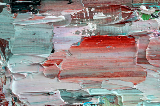 istock Embossed pasty oil paints and reliefs. 1345168023