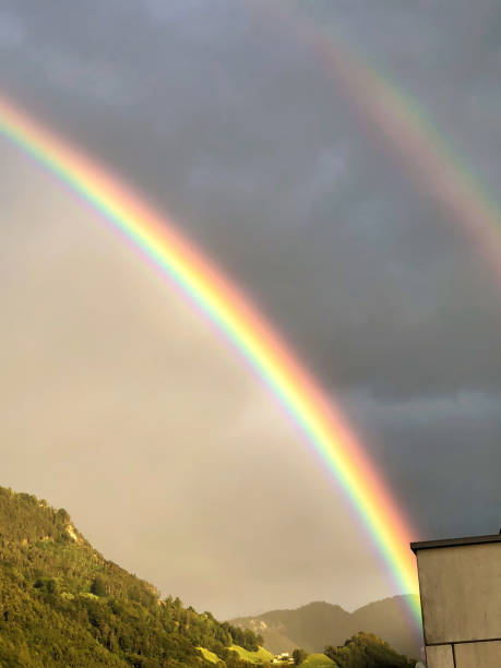istock Powerful rainbow colors after a rain shower 1345171627