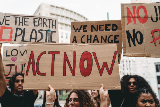 istock People are marching on strike against racism 1345174156
