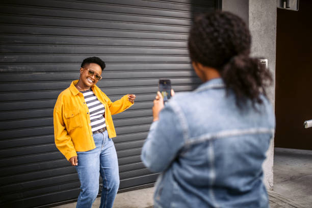 istock Social media dance challenge on the street 1345175002