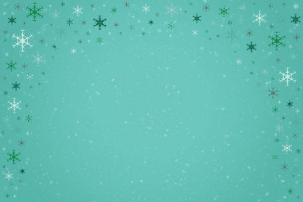istock Abstract teal Christmas winter background 1345179175