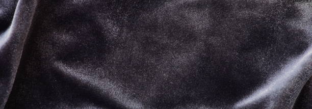 Velvet texture dark gray color background banner