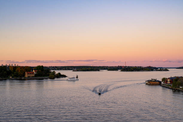 istock Sunset over the Stockholm archipelago 1345183008