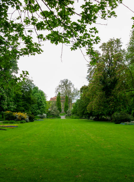 istock Beautiful park in Oehringen in Germany 1345183848