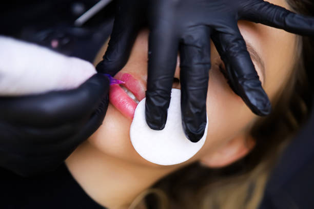 istock permanent lip makeup for a young girl model 1345184754