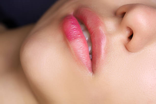 istock permanent lip makeup for a young girl model 1345185665
