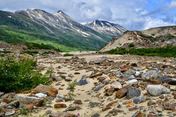 istock Glacial Deposits Along the Middle Fork Bremner River 1345190385