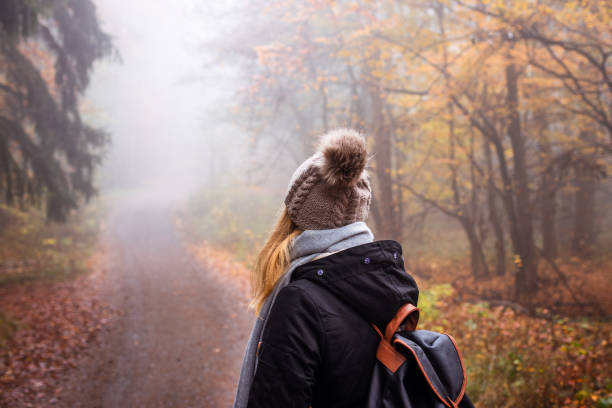 istock Tourist looking for adventure in nature 1345192646