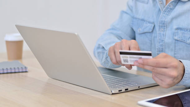 istock Online Payment on Laptop, Close up 1345193649