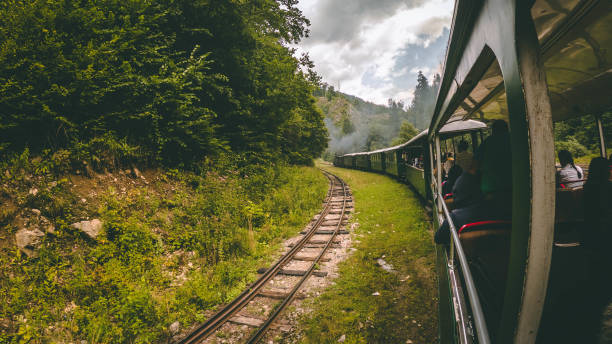 istock The old retro train Mocanita - Maramures 1345196405