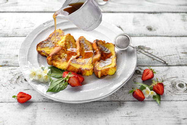 フレンチトースト - french toast breakfast food sweet food ストックフォトと画像