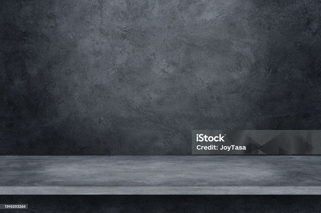 cement shelf and floor on concrete background for design cement shelf and floor on concrete background for design. Backgrounds Stock Photo
