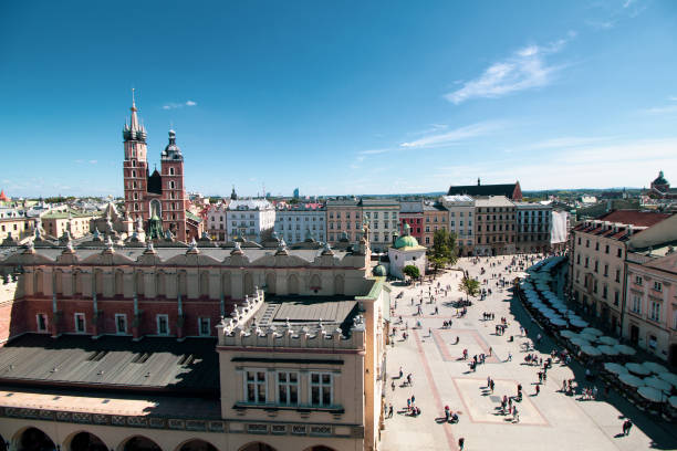 istock St. Mary's Church on Krakow Market Square 1345210077