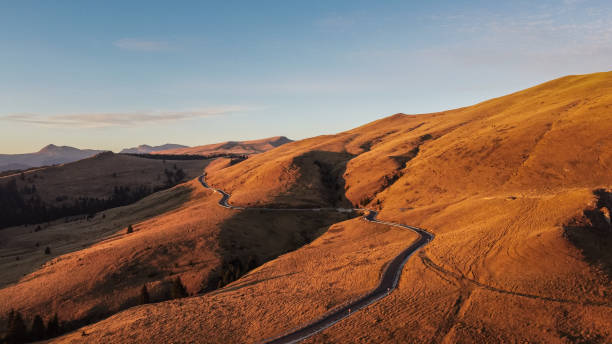 istock Mountain Road Aerial View 1345215103