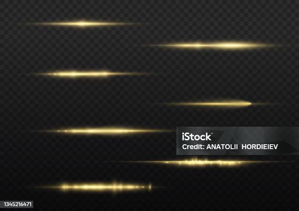 Yellow Flashline Background Horizontal Light Ray Flash Yellow Horizontal Line Stock Illustration ...