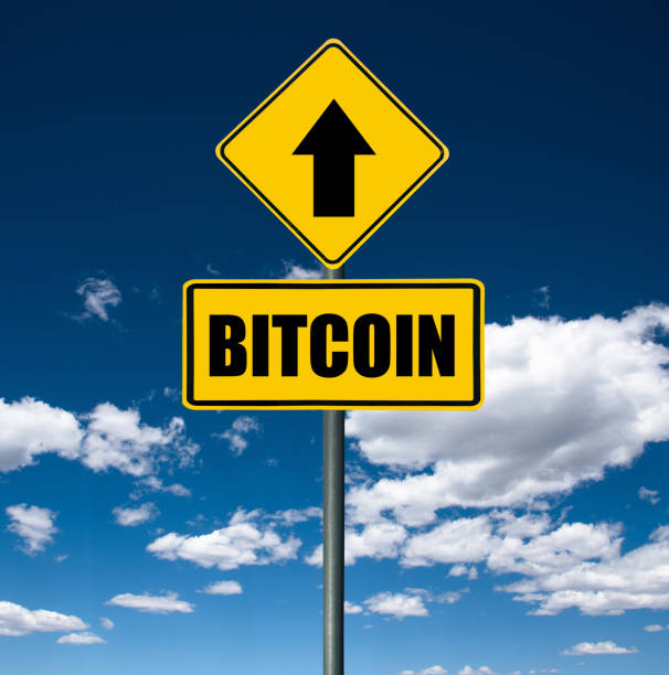 istock bitcoin up street sign 1345219542