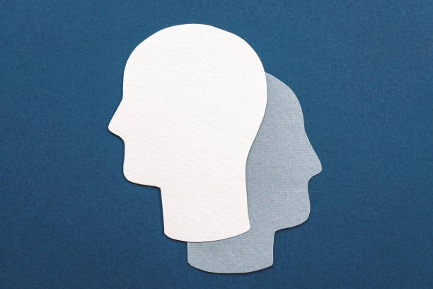 istock Double head symbol - alter ego, analysis, unconscious, mental health idea 1345220255