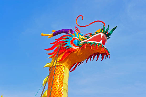 istock The Chinese dragon lantern 1345222261