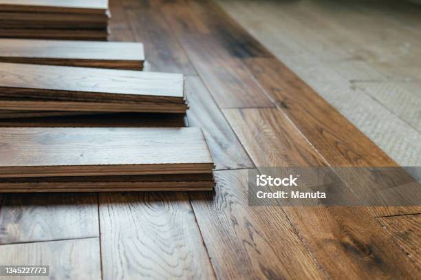 Solid Oak Wood Flooring Stock Photo - Download Image Now - Flooring, Hardwood, Solid