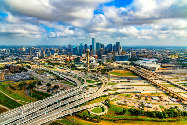 istock Dallas Skyline Aerial 1345237477