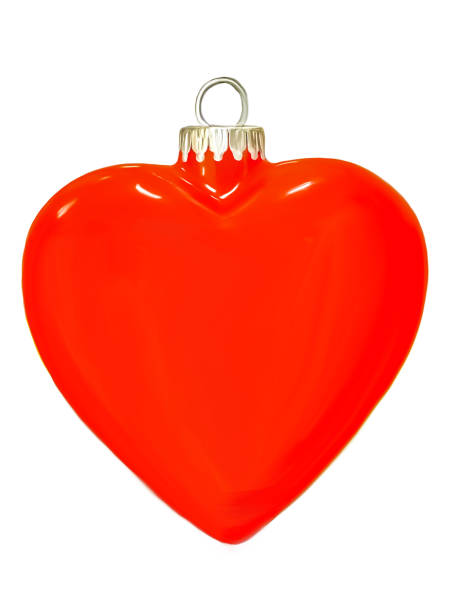 heart ornament - love hanging indoors studio shot imagens e fotografias de stock