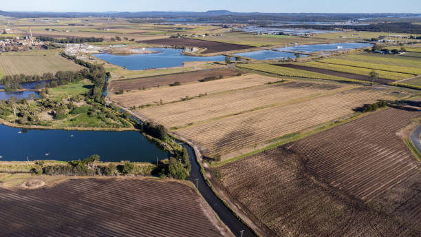 istock Agricultural Irrigation Ponds And Canals 1345240387