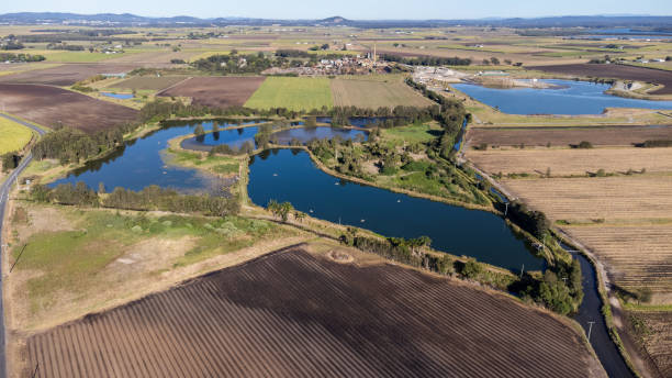 istock Agricultural Irrigation Ponds And Canals 1345240389