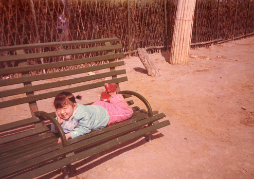 1980s Chinese Little Girl Photos of Real Life