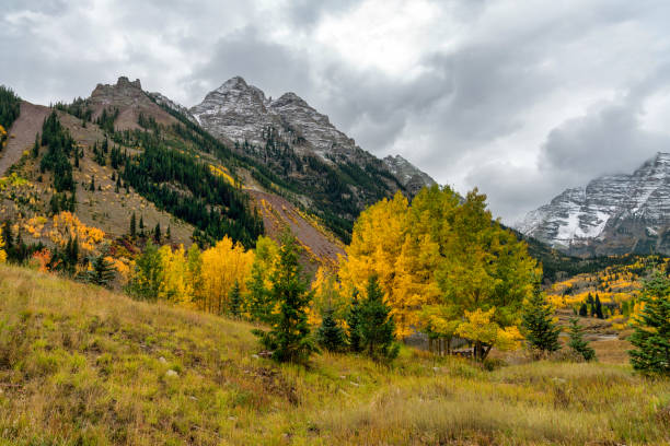 Fall Colors and Snowcapped Mountains