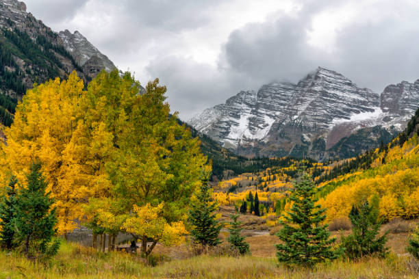 istock Maroon Bells Aspen Autumn Leaf Colors 1345247861