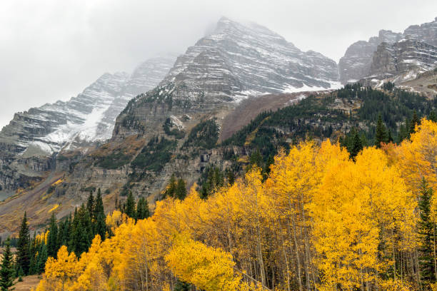 istock Maroon Bells Aspen Autumn Leaf Colors 1345248583