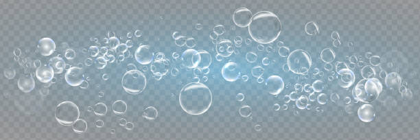 Set of realistic colorful soap bubbles. Transparent realistic soap bubbles isolated on transparent background. Set of realistic colorful soap bubbles. Transparent realistic soap bubbles isolated on transparent background. Vector texture. Light Gray vector cover with spots. free chore backgrounds stock illustrations