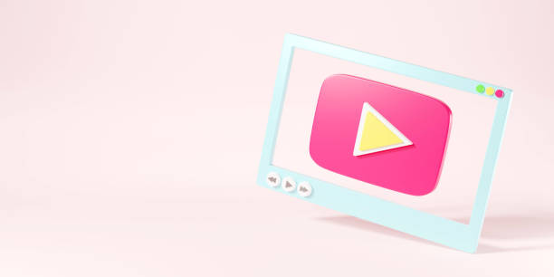 istock Video media player screen interface for social media template for web or mobile apps 1345252288