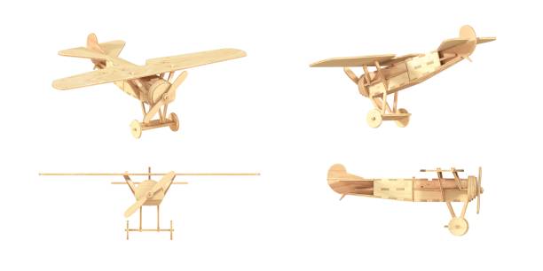 istock Wooden toy plane 1345252982