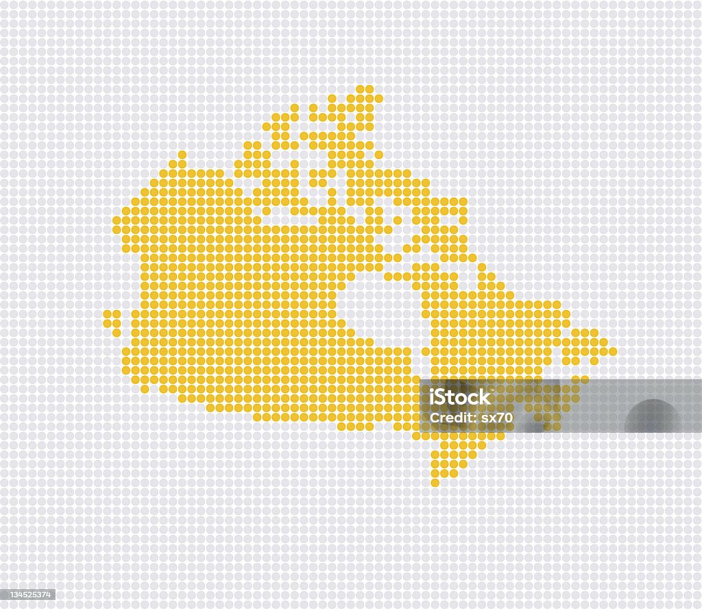 Mapa de Canadá Pop (Vector - Royalty-free Canadá arte vetorial