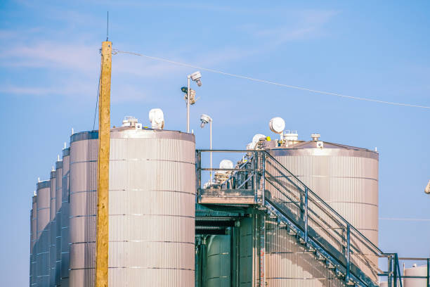 istock Storage tanks at a chemical plant in Alberta 1345253941
